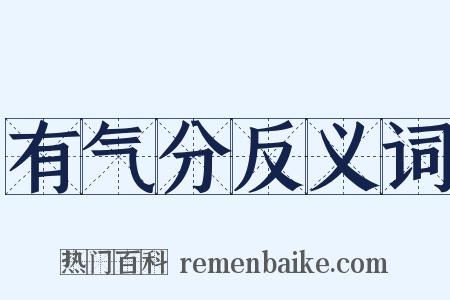 有气分反义词是什么意思的图片